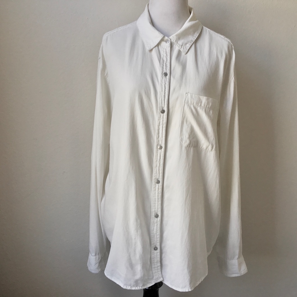White Chambray Button Down
